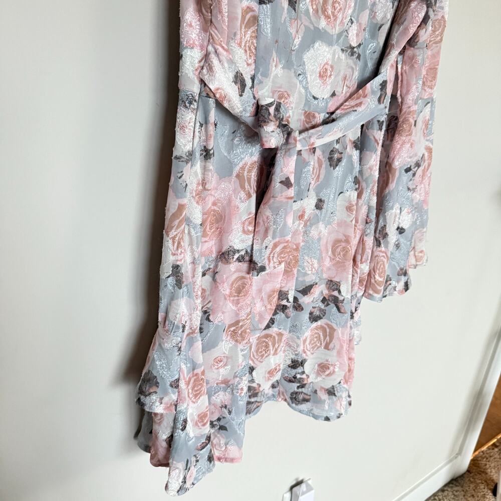 Francesca's Mi Ami Women Bell Sleeve Dress XL Floral Boho Fairy Coquette Cottage - Picture 8 of 9